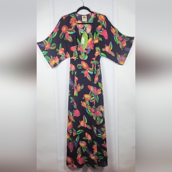FARM Rio Cashew Wrap Kimono Dress #780 Size S - Picture 4 of 13